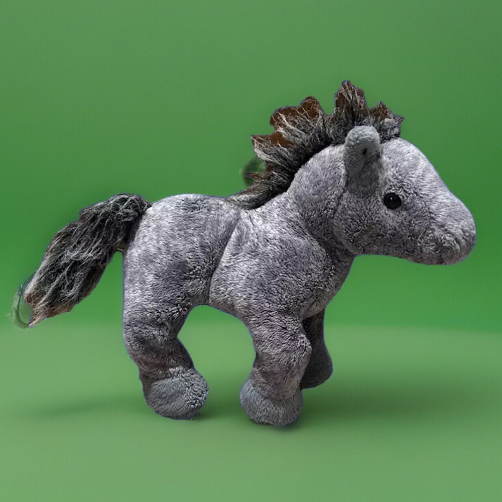 Ganz Webkinz Grey Arabian Horse 8 inch No Code HM098